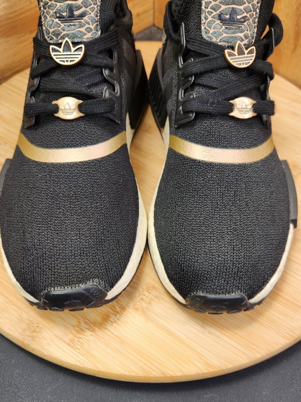 Adidas NMD R1 Womens Black Sneakers Size 7 - Picture 4 of 10